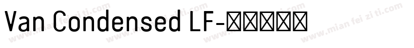 Van Condensed LF字体转换